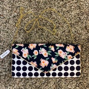 ALDO NWT Floral With Dots Crossbody Purse